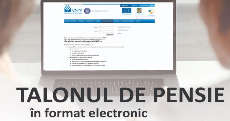 Pasii pentru obtinerea talonului de pensie electronic pe email in 2026